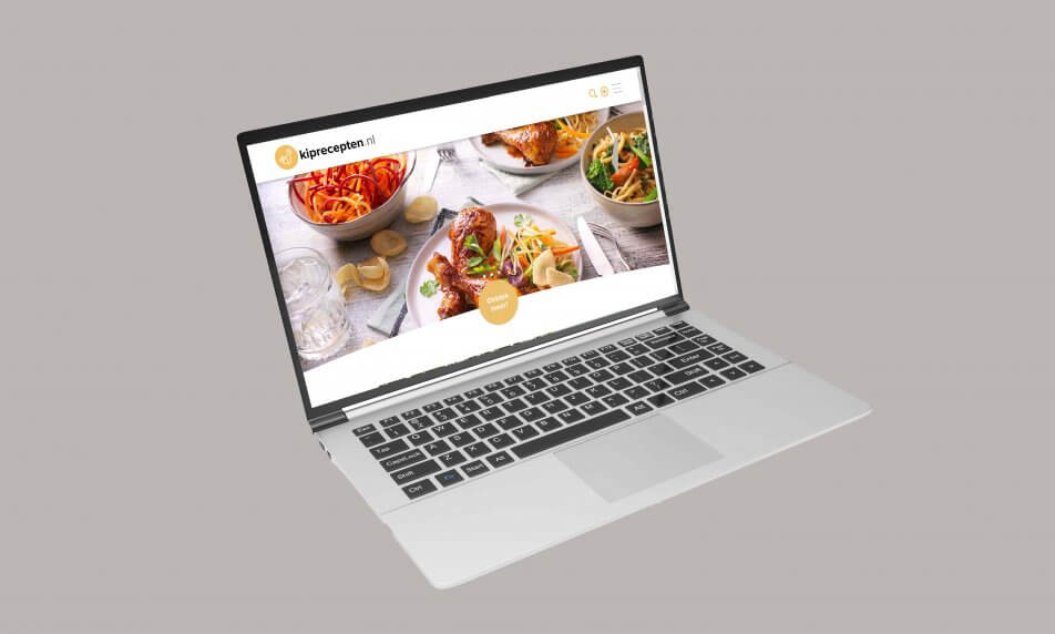 KIP - Mockup website kiprecepten