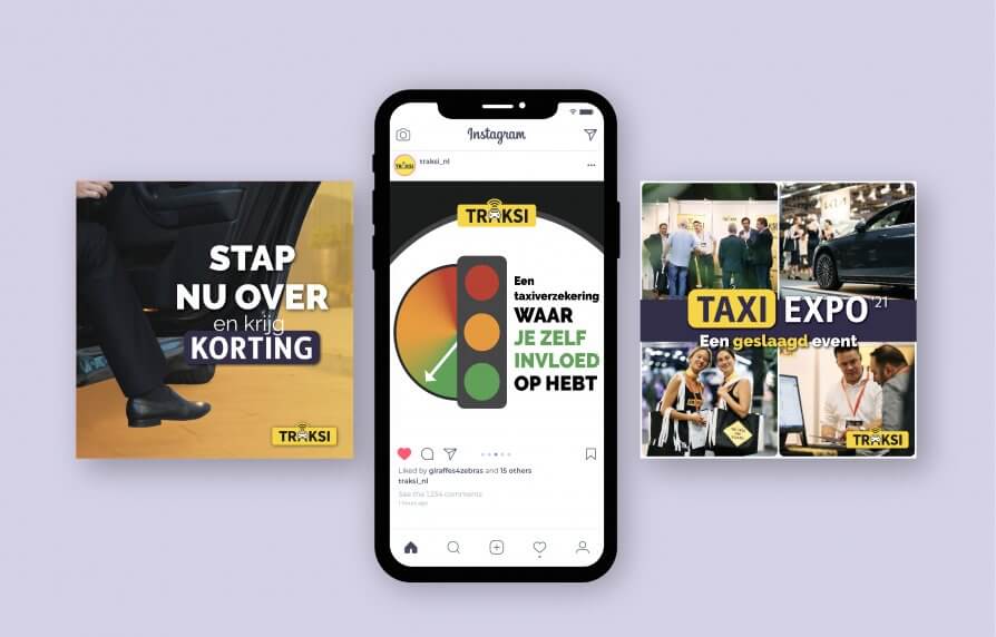TRAKSI - Social media mockup
